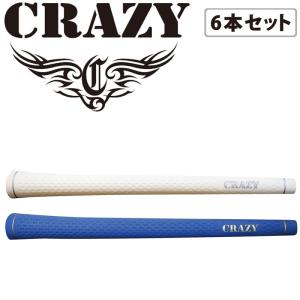 クレイジー グリップ Ｘラインラバー ライト バックライン有 6本セット 42g ゴルフグリップ 男女兼用 新品 エックスライン CRAZY GRIP X LINE RUVVER LITE 21sp｜machinogolfyasan