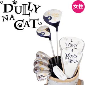 ダリーナ キャット レディース クラブ 7本セット DN-SET 05 キャディバッグ ヘッドカバー付き 女性用 ハーフセット 猫 DULLY NA CAT Ladies Harf Club set 23sp｜machinogolfyasan