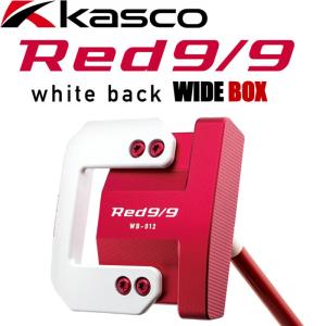 キャスコ Red 9/9 ホワイトバック ワイドボックス パター WB-012 日本製 34インチ レッドキューキュー ゴルフ 赤 Kasco GOLF White back WIDE BOX Putter 23at｜machinogolfyasan