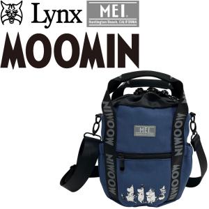 MEI x MOOMIN メイ ムーミン ショルダーバッグ ME3036NV-1 ネイビー 2024年 巾着 スナップ ゴルフ バッグ リンクス アートウエルド Lynx Golf Shoulder bag Navy｜machinogolfyasan