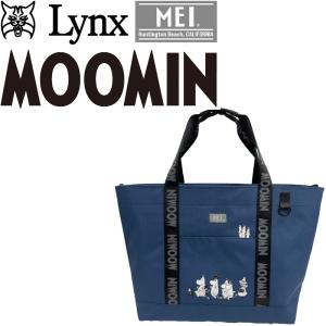 MEI x MOOMIN メイ ムーミン トートバッグ ME3037NV-8 ネイビー 2024年モデル キャリーオン ゴルフ バッグ リンクス アートウエルド Lynx Golf Tote bag Navy｜machinogolfyasan