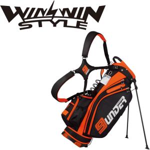 ウィンウィンスタイル 9UNDER ナインアンダー 軽量 スタンドバッグ CB-120 BK×OR 2024年モデル キャディバッグ WINWINSTYLE 9 UNDER LIGHT WEIGHT STAND BAG｜machinogolfyasan