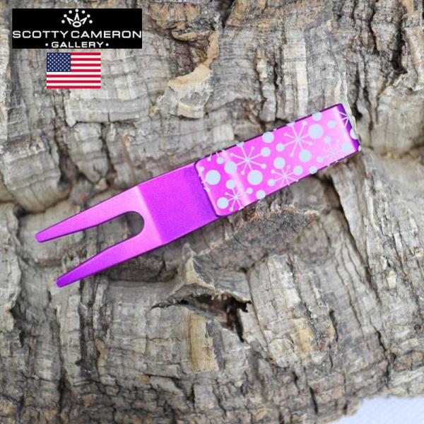 スコッティキャメロン ギャラリー限定デザイン グリーンフォーク パープル ディボットツール  ボール...