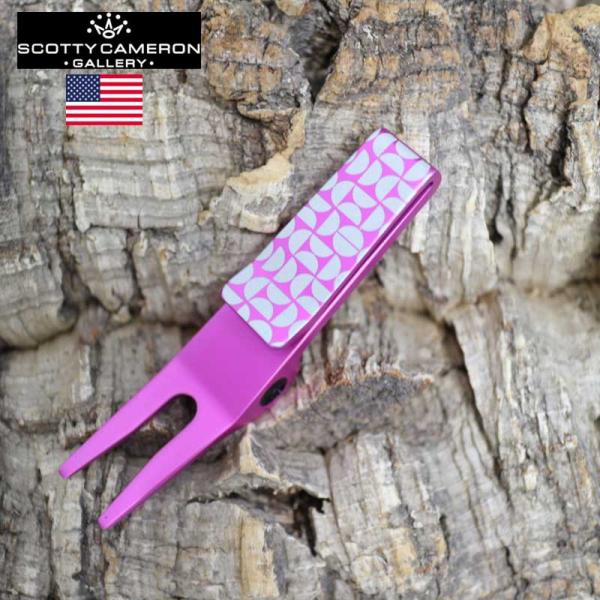 スコッティキャメロン ギャラリー限定デザイン グリーンフォーク ピンク ディボットツール リペア ボ...