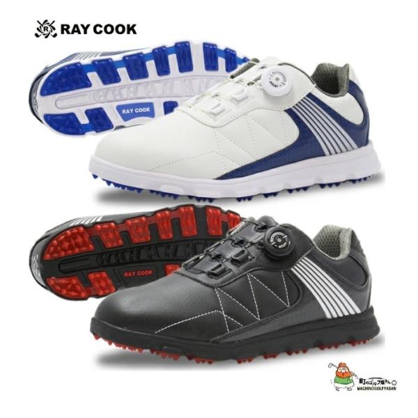 レイクック メンズ ダイヤル式 スパイクレスゴルフシューズ 超軽量 atop搭載 幅広3.5E RC...