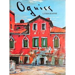 「オギス リトグラフ(Oguiss Lithographe Catalogue raisonne de l'oeuvre lithographie 1967-1982)荻須高徳オリジナルリトグラフ3点入り」[B200210]｜machinoiriguchi2