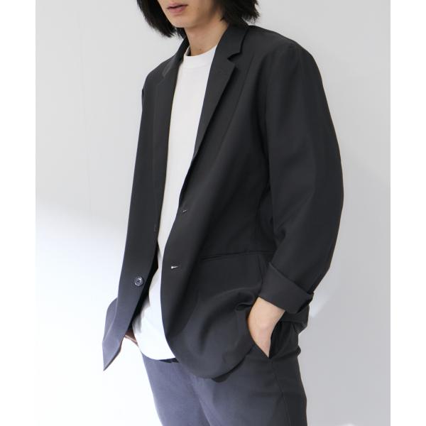 マイラク テーラードジャケット メンズ レディース アウター ストレッチ 抗菌 防臭 2ボタン ビジ...