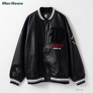 タトゥーくま刺繍 Dロゴ刺繍 選べる メルトン スタジアム ジャケット