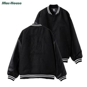 BRONZE AGE（ブロンズエイジ） スタジャン メンズ 合皮 刺繍 ポケット