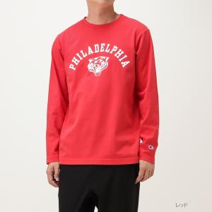 Champion チャンピオン 長袖Tシャツ 長袖 Tシャツ ロンT クルーネック メンズ 英字プリント ブランドロゴ｜machouse