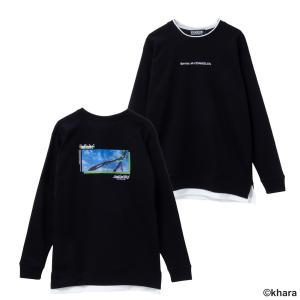 EVANGELION エヴァンゲリオン 長袖Tシャツ ロンT メンズ ポンチ素材 プリント カットソー トップス｜machouse