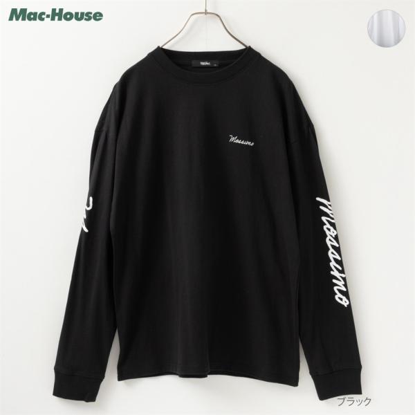 mossimo モッシモ Tシャツ 綿100% メンズ 長袖 ロンT クルーネック トップス