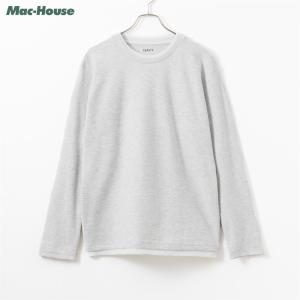新品★ATTACHMENT ウルティマシルキー　オーバーサイズ長袖★ホワイト　3 mossimo（モッシモ） Tシャツ メンズ 長袖 タックボーダー Vネック