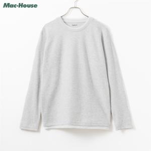 Tシャツ メンズ ストレッチ 長袖 フェイクレイヤード 無地 ロンT トップス｜machouse