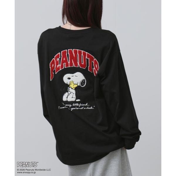 PEANUTS SNOOPY ピーナッツ スヌーピー Tシャツ メンズ 長袖 ロンT 大きめ ゆった...