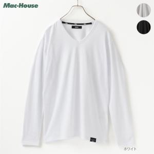 mossimo モッシモ Tシャツ メンズ 長袖 タックボーダー Vネック ロンT トップス｜machouse