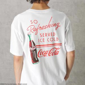 Coca-Cola 半袖Tシャツ メンズ 綿100% コットン プリント 刺繍 炭酸飲料 トップス ネコポス対応｜machouse