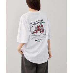 CONVERSE コンバース Tシャツ メンズ レディース 半袖 綿100％ コットン サガラ刺繍 トップス｜Mac-House(マックハウス)