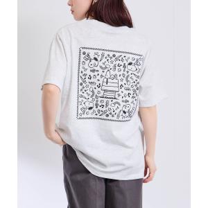 Tシャツ メンズ レディース 半袖 バックプリント ワンポイント 刺繍 クルーネック カットソー トップス