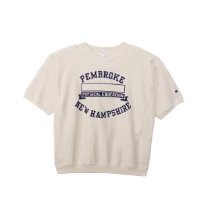 Champion チャンピオン 裏毛 Tシャツ メンズ レディース 半袖 スウェット 綿100％ コットン カレッジプリント トップス 爆買