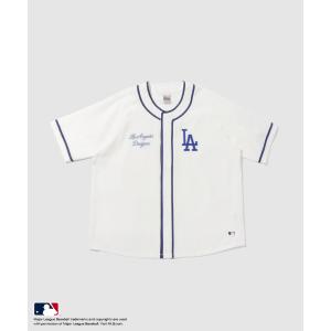 MLB メジャーリーグベースボール ベースボールシャツ シャツ メンズ レディース 半袖 球団 ロゴ ワッペン トップス 爆買