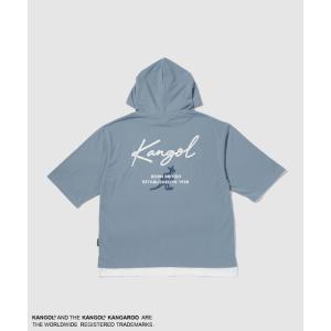 KANGOL カンゴール パーカー Tシャツ メンズ レディース 半袖 フーディ フェイクレイヤード ドライ トップス｜Mac-House(マックハウス)