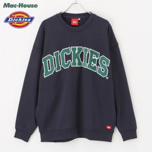 Dickies ディッキーズ 裏毛トレーナー 綿100% メンズ コットン プルオーバー ロゴ アップリケ スウェット ブランド 人気 トップス｜machouse