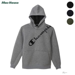 Champion チャンピオン パーカー スウェット メンズ プリント ロゴ 刺繍 撥水 ストレッチ 保温 クルーネック ポケット トップス