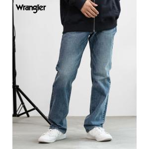 WRANGLER ラングラー ストレートパンツ メンズ 伸縮性 デニムパンツ ジーンズ ジーパン ボトムス｜machouse