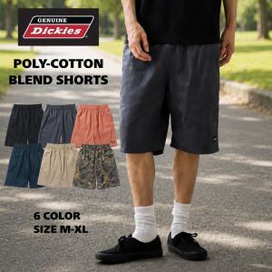 GENUINE Dickies ジェニュインディッキーズ ショートパンツ メンズ 綿混 ウエスト紐 膝上 ボトムス