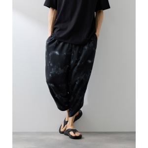 バルーンパンツ メンズ レーヨン100％ 冷感 ひんやり ワイドパンツ アブストラクト柄 総柄 ボトムス 爆買｜Mac-House(マックハウス)
