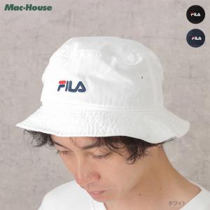 FILA フィラ バケットハット 綿100％ メンズ UVカット 吸汗速乾 洗濯機洗い オーガニックコットン ロゴ ブランド 人気 帽子 ぼうし｜machouse