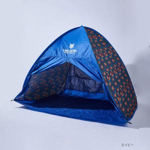 テント ポップアップテント 小型テント 一人用 二人用 ネイビー