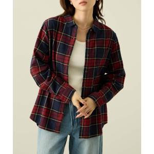 シャツ レディース 長袖 綿100％ コットン チェック柄 黒 カラバリ豊富 ネルシャツ カジュアルシャツ トップス