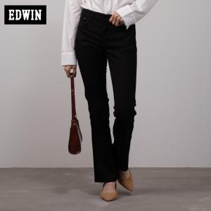 EDWIN エドウィン ブーツカットパンツ レディース ハタラクロ ストレッチ フレアパンツ ボトムス