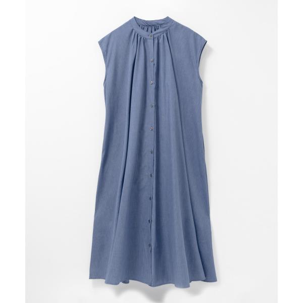 milli de l&apos;air ミリデラール シャツワンピース レディース デニム調 フレンチスリーブ...