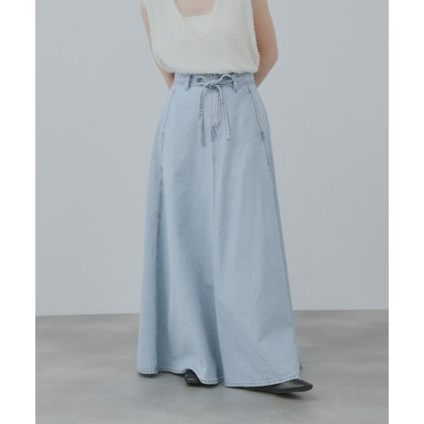 Levi's(R) リーバイス(R) デニムスカート レディース Aライン ストレッチ リボン フリ...