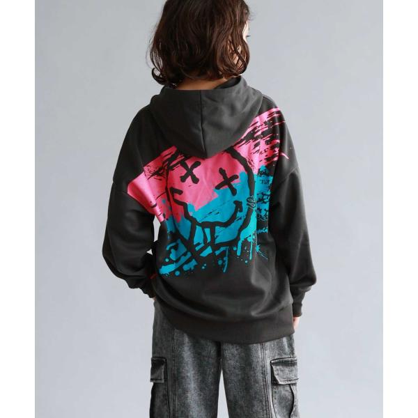 Simplify シンプリファイ スマイリーフェイス パーカー 子供服 男の子 キッズ ポンチ素材 ...