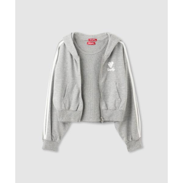 パーカー タンクトップ アンサンブル キッズ 子供服 女の子 スウェット トップス Simplify...