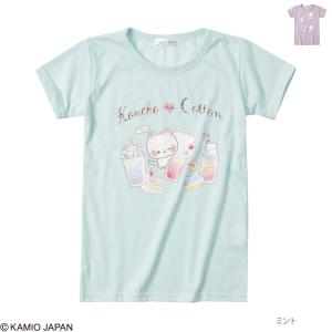 半袖Tシャツ 子供 女の子 キッズ クルーネック プリント ネコポス対応