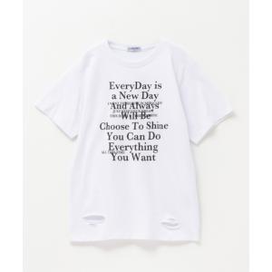 Tシャツ 子供服 女の子 キッズ 綿100％ コットン 半袖 ダメージ加工 トップス ネコポス対応｜machouse