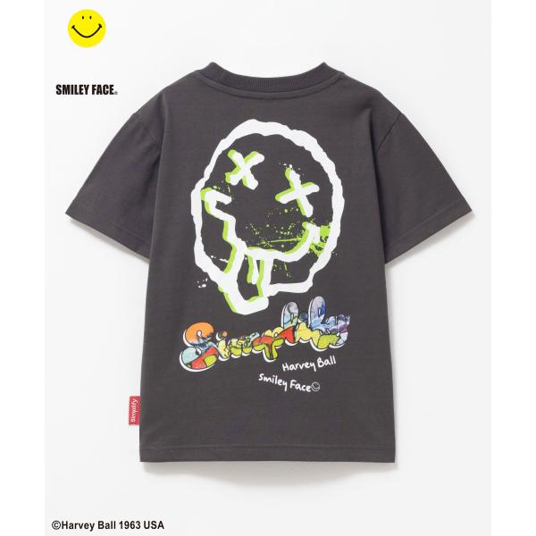 Simplify シンプリファイ スマイリーフェイス Tシャツ 子供服 男の子 キッズ 半袖 トップ...