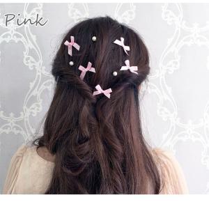 ヘッドドレス ヘアアクセサリー リボン サテン...の詳細画像4