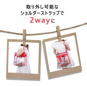 クリアバッグ 2way 透明 ビニールバッグ ...の詳細画像3