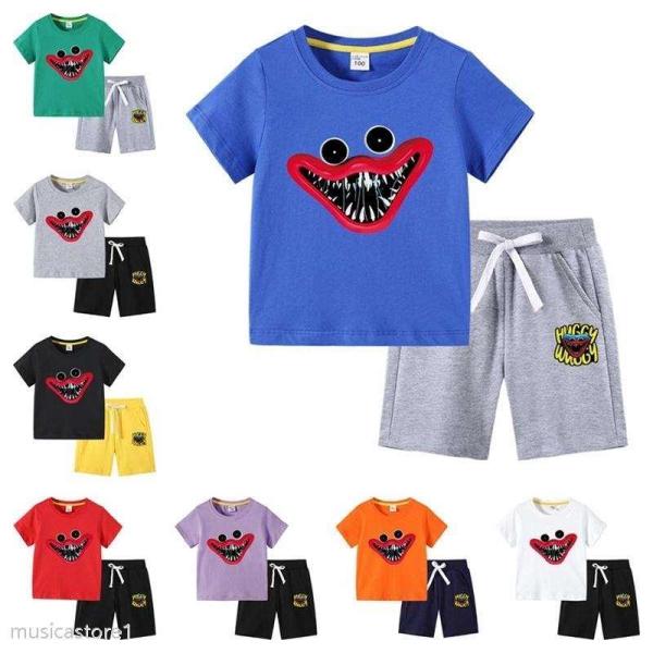 子供服poppy playtime ハギーワギー セットアップ キッズ 上下セット 半袖Tシャツ ト...