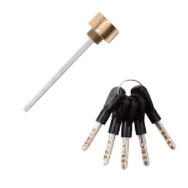 ID-cy105-T  LC-105 用　扉厚44〜70ｍｍ　交換シリンダー　ロックマンジャパン　★...