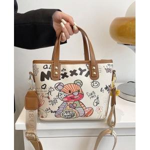 くまちゃん ショルダー バッグ スクエア かわいい レディース 軽量