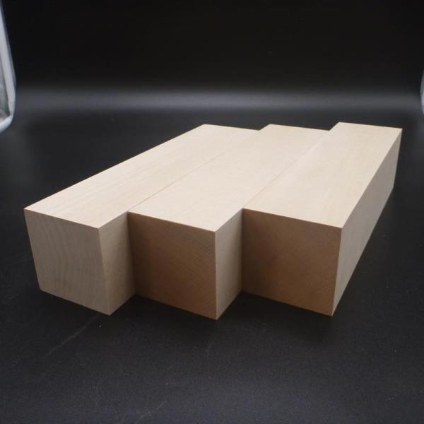 角材 シナ材 彫刻用 バードカービング 250×65×65 3個セット 仕上げ加工済み 無垢木材
