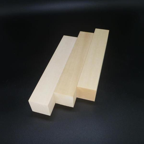 角材 シナ材 彫刻用 バードカービング 250×45×45 3個セット 仕上げ加工済み 無垢木材