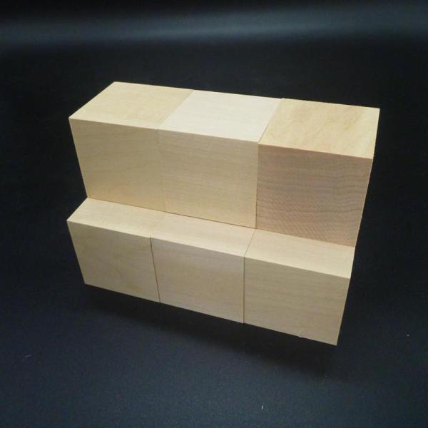 立方体 シナ材 彫刻用 バードカービング 55×55×55 6個セット 仕上げ加工済み 無垢木材